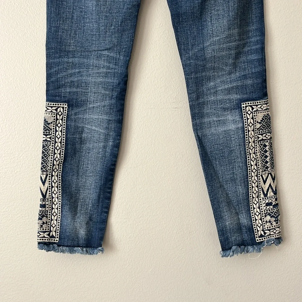 Miss Me‎ Signature Ankle Skinny Jeans Boho Inspired Embroidered / SZ 26